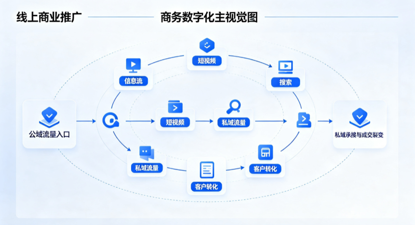 五台县线上商业推广怎么做？全域流量闭环搭建与低成本转化实战指南